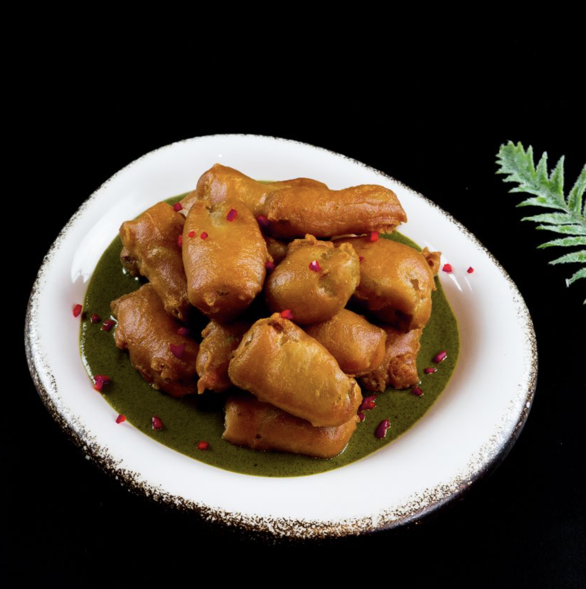 Crunchy Fried Mushroom with Lemongrass