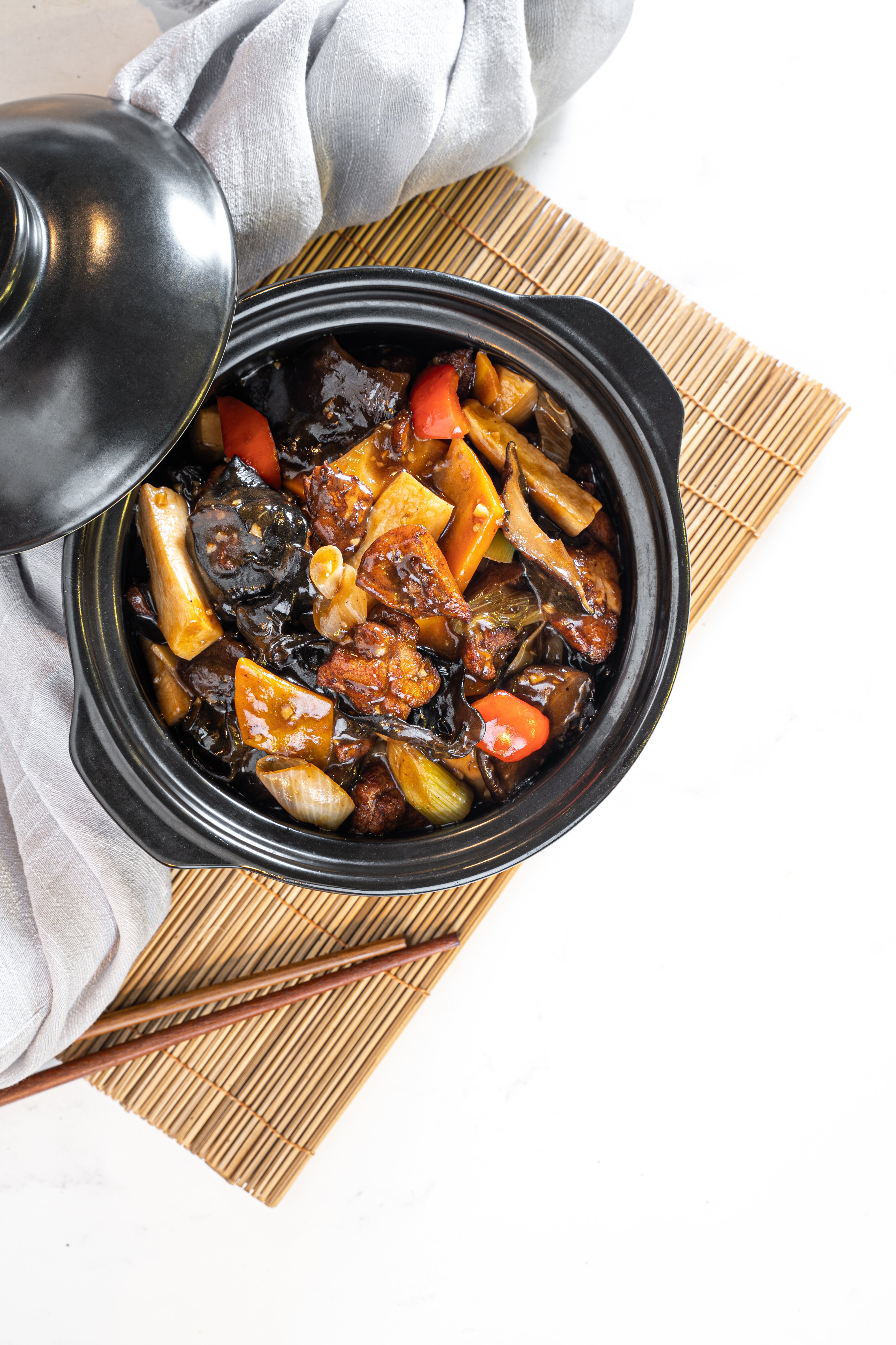 chicken mushroom claypot